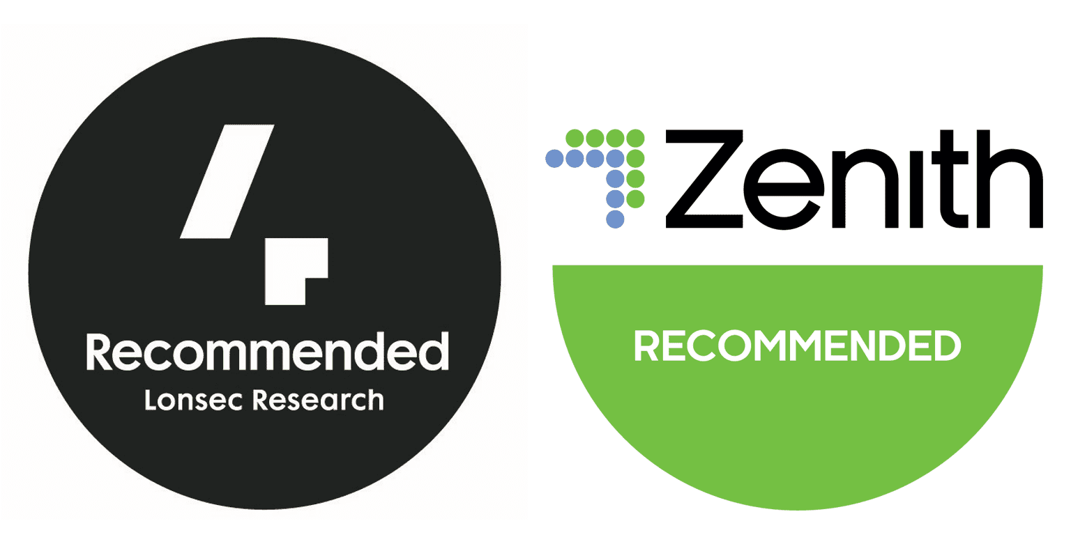 Zenith and Lonsec Recommended Logos