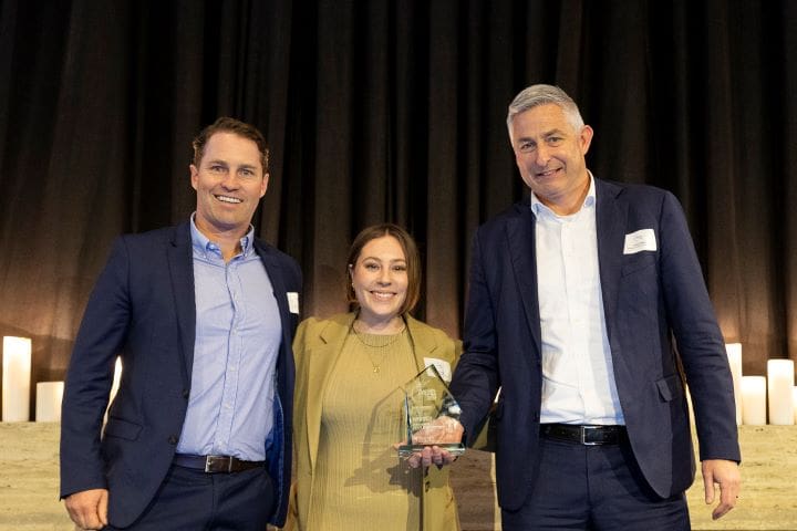 Conor Hayes and Steve Jarrott at the 2024 Zenith Fund Awards